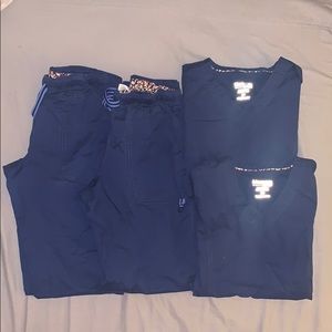 2 sets of Maevn Navy scrubs navy xsmall